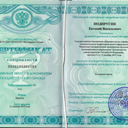 Подпругин-Сертификат